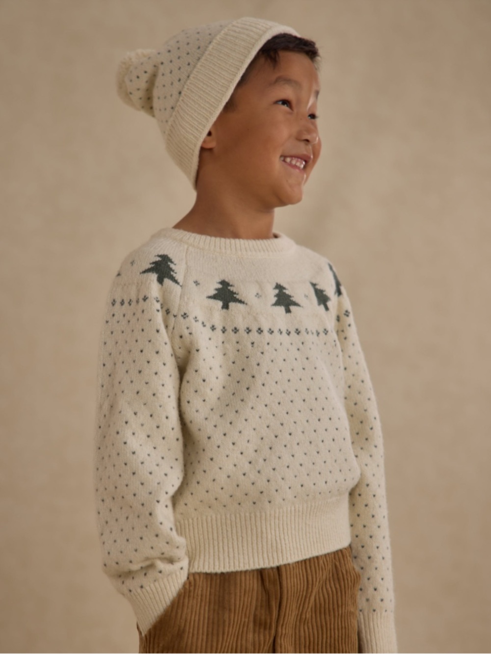 Rylee + Cru Fair Isle Tree Sweater